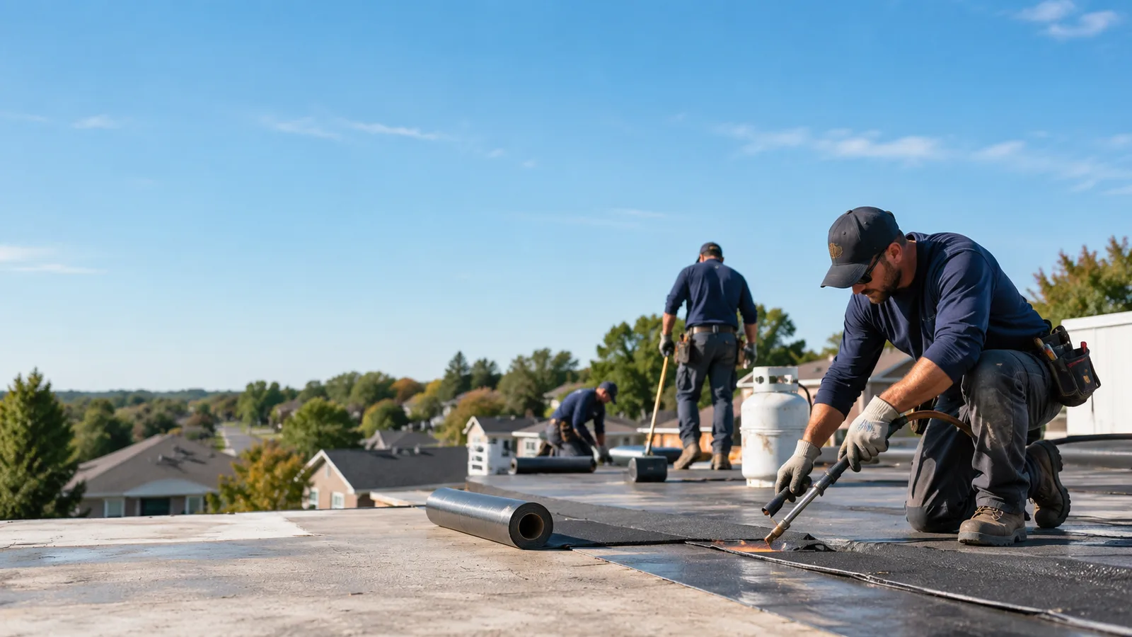 Flat Roof Leak Repair providers in Elnora, IN
